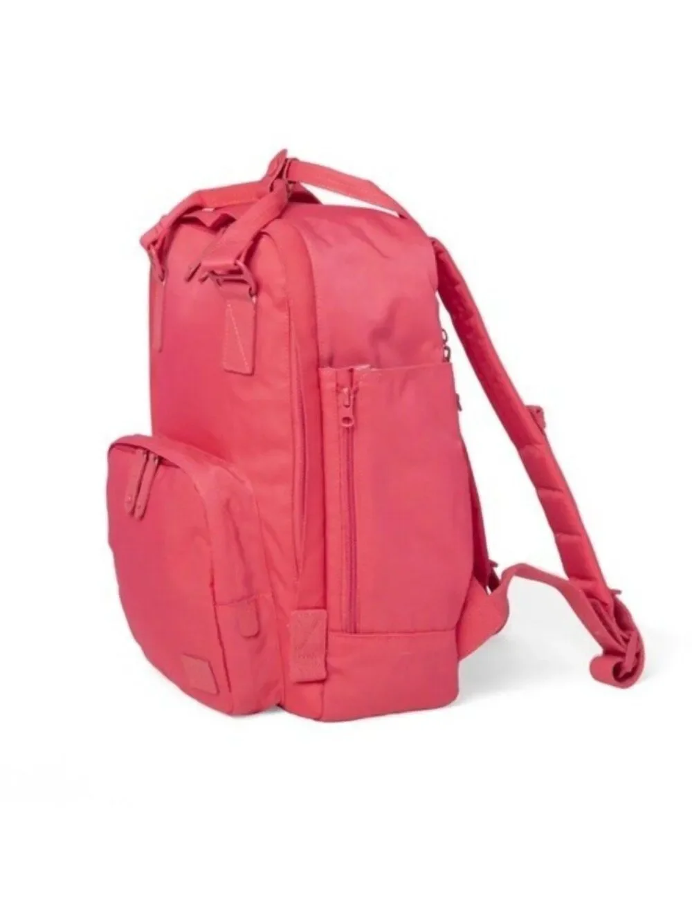 Pacific Mason Medium Crimson Pink Travel Hiking Canvas Backpack Outdoors Pad NWT